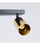 Adjustable ceiling lamps - spots - Sollux Plafond WINX 6L black/gold SL.1388 - product 5