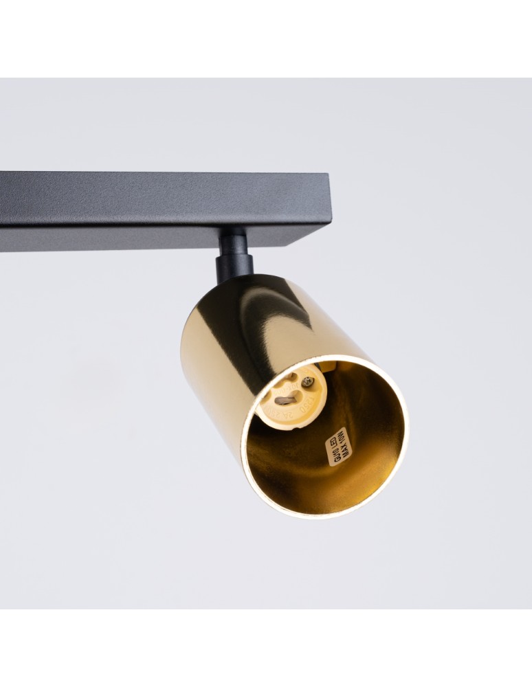 Adjustable ceiling lamps - spots - Sollux Plafond WINX 6L black/gold SL.1388 - product kolory-swiatla.pl 5