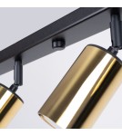 Adjustable ceiling lamps - spots - Sollux Plafond WINX 6L black/gold SL.1388 - product 7