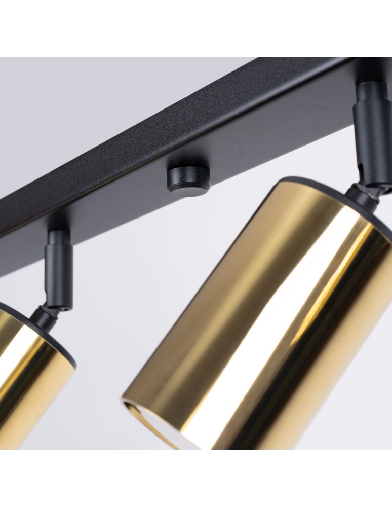 Adjustable ceiling lamps - spots - Sollux Plafond WINX 6L black/gold SL.1388 - product kolory-swiatla.pl 7