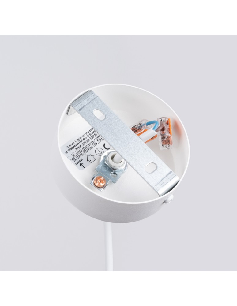 Pendant lamps - Sollux PEKKA 1 pendant lamp white/natural wood SL.1390 - product kolory-swiatla.pl 4