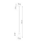 Pendant lamps - Sollux PEKKA 1 pendant lamp white/natural wood SL.1390 - product 10