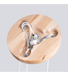 Pendant lamps - Sollux PEKKA 3P pendant lamp white/natural wood SL.1391 - product 4