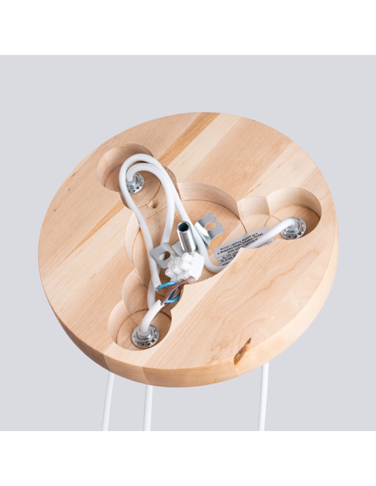 Pendant lamps - Sollux PEKKA 3P pendant lamp white/natural wood SL.1391 - product kolory-swiatla.pl 4