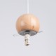 Sollux Lampa wisząca PEKKA 3P biała/naturalne drewno SL.1391