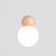 Sollux Lampa wisząca PEKKA 3P biała/naturalne drewno SL.1391