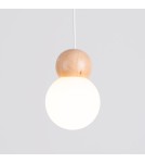 Pendant lamps - Sollux PEKKA 3P pendant lamp white/natural wood SL.1391 - product 8