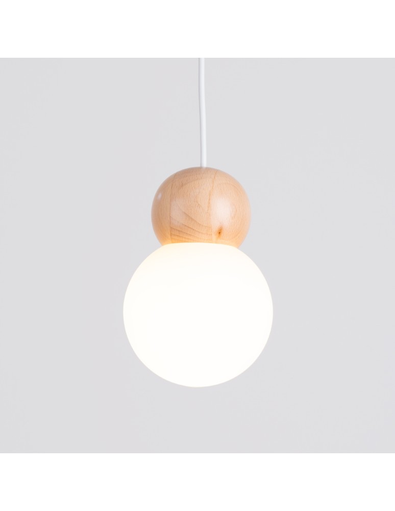 Pendant lamps - Sollux PEKKA 3P pendant lamp white/natural wood SL.1391 - product kolory-swiatla.pl 8
