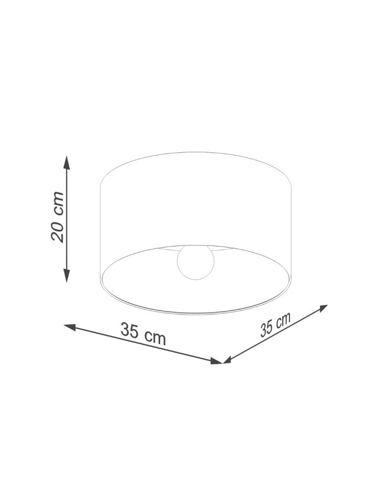 Ceiling lamps - Sollux Plafond TELESTO white/dark brown SL.1392 - product kolory-swiatla.pl 8