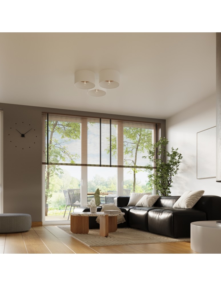 Ceiling lamps - Sollux Plafond TELESTO white/light brown SL.1393 - product kolory-swiatla.pl 10