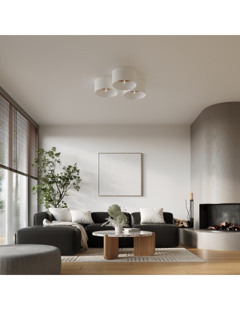 Ceiling lamps - Sollux Plafond TELESTO white/light brown SL.1393 - product kolory-swiatla.pl 11