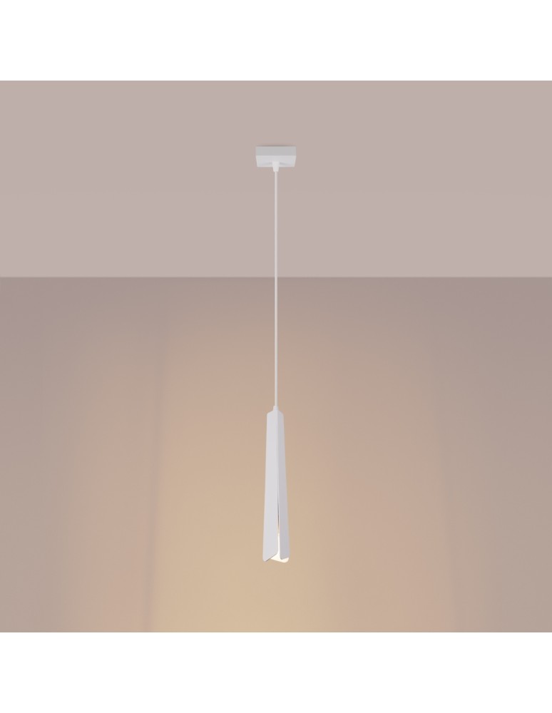 Pendant lamps - Sollux PRYSM 1 pendant lamp white SL.1397 - product kolory-swiatla.pl 3