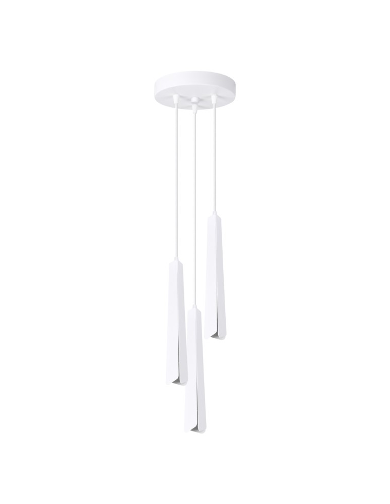 Pendant lamps - Sollux PRYSM 3P pendant lamp white SL.1398 - product kolory-swiatla.pl 1