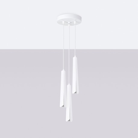 Sollux Lampa wisząca PRYSM 3P biała SL.1398