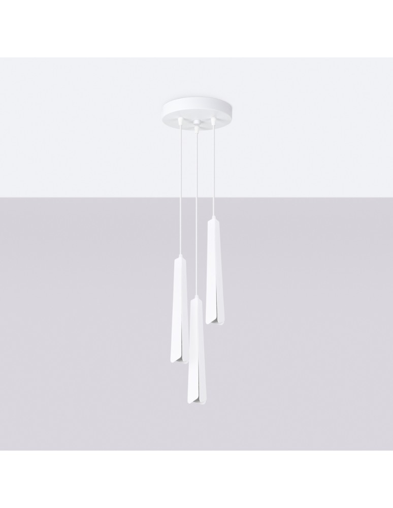 Pendant lamps - Sollux PRYSM 3P pendant lamp white SL.1398 - product kolory-swiatla.pl 2