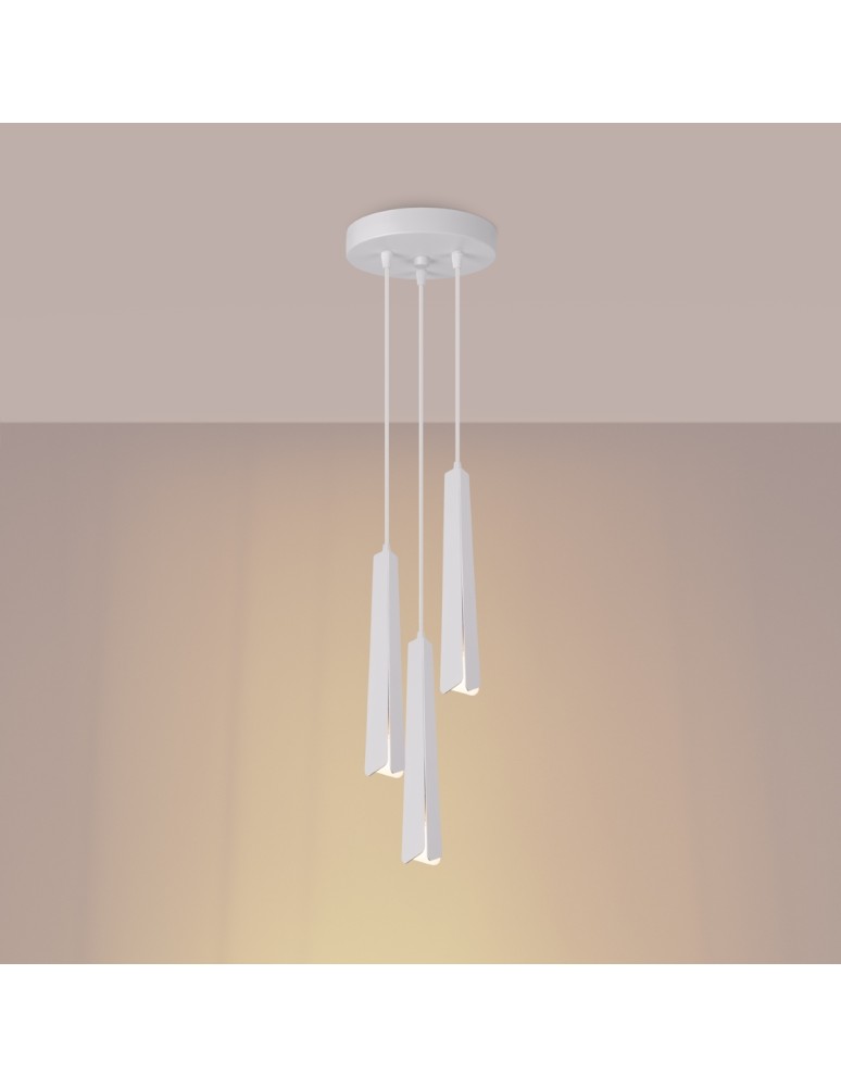 Pendant lamps - Sollux PRYSM 3P pendant lamp white SL.1398 - product kolory-swiatla.pl 3