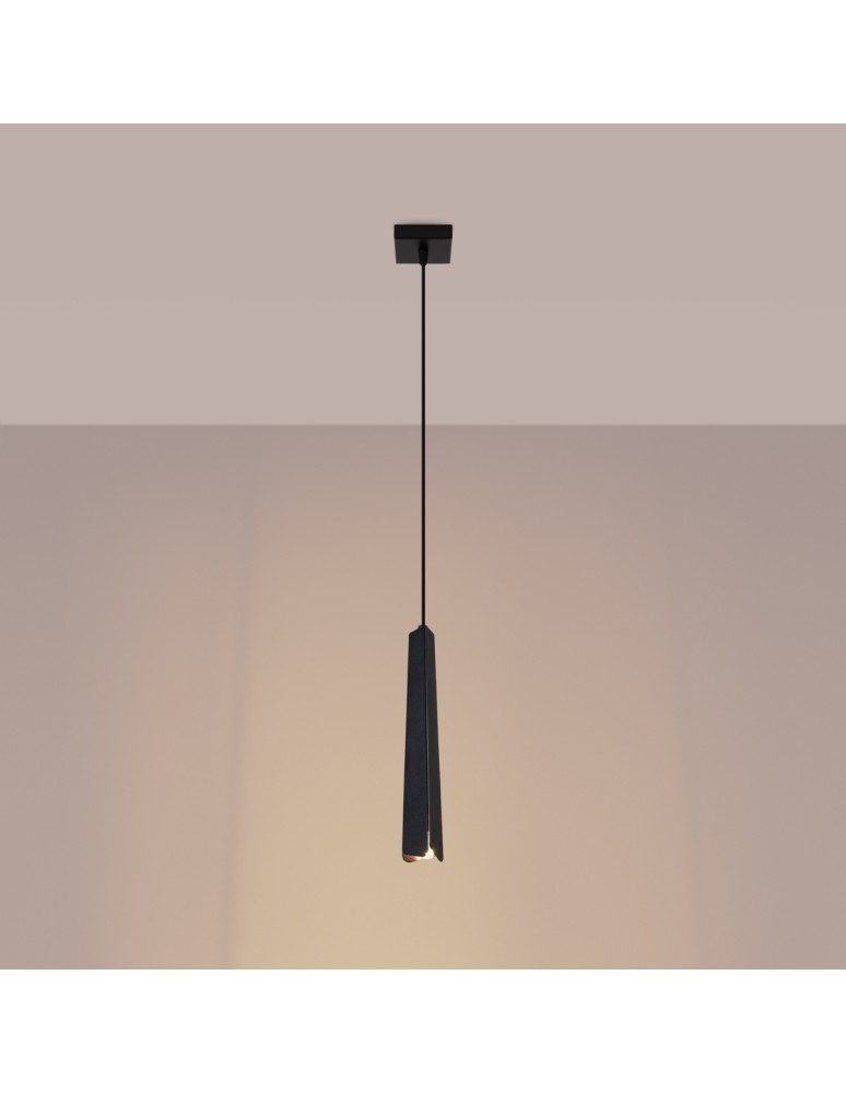 Pendant lamps - Sollux PRYSM 1 pendant lamp black SL.1400 - product kolory-swiatla.pl 3