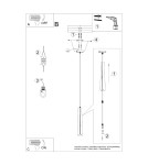 Pendant lamps - Sollux PRYSM 1 pendant lamp black SL.1400 - product 11