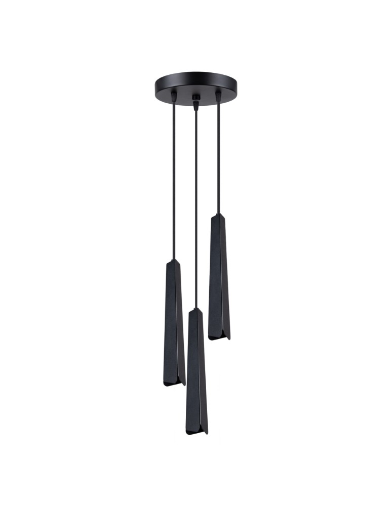 Pendant lamps - Sollux PRYSM 3P pendant lamp black SL.1401 - product kolory-swiatla.pl 1