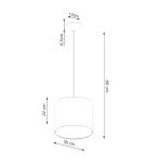 Pendant lamps - Sollux NOVA 30 pendant lamp white SL.1403 - product 8