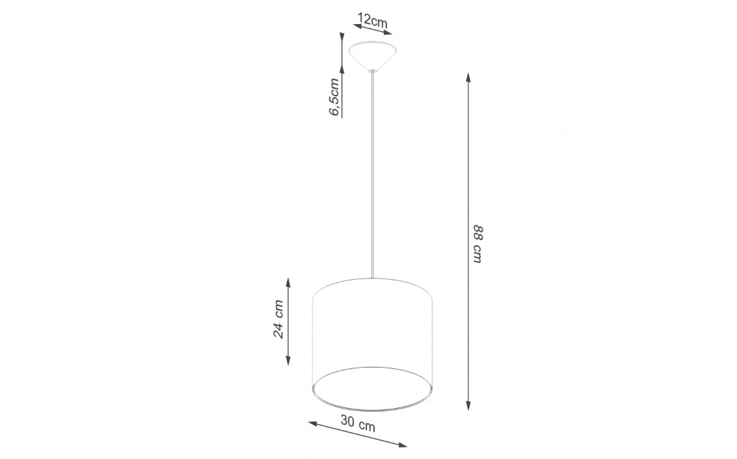 Sollux Lampa wisząca NOVA 30 biała SL.1403