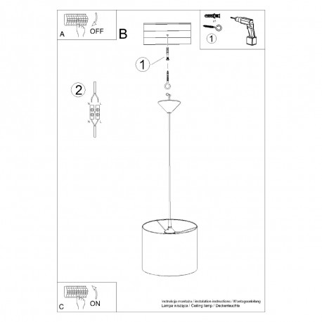 Sollux Lampa wisząca NOVA 30 biała SL.1403