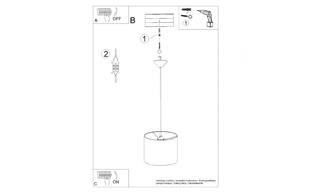 Sollux Lampa wisząca NOVA 30 biała SL.1403