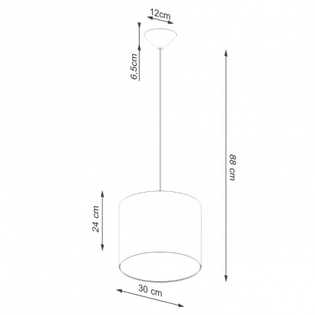 Sollux Lampa wisząca NOVA 30 czarna SL.1405