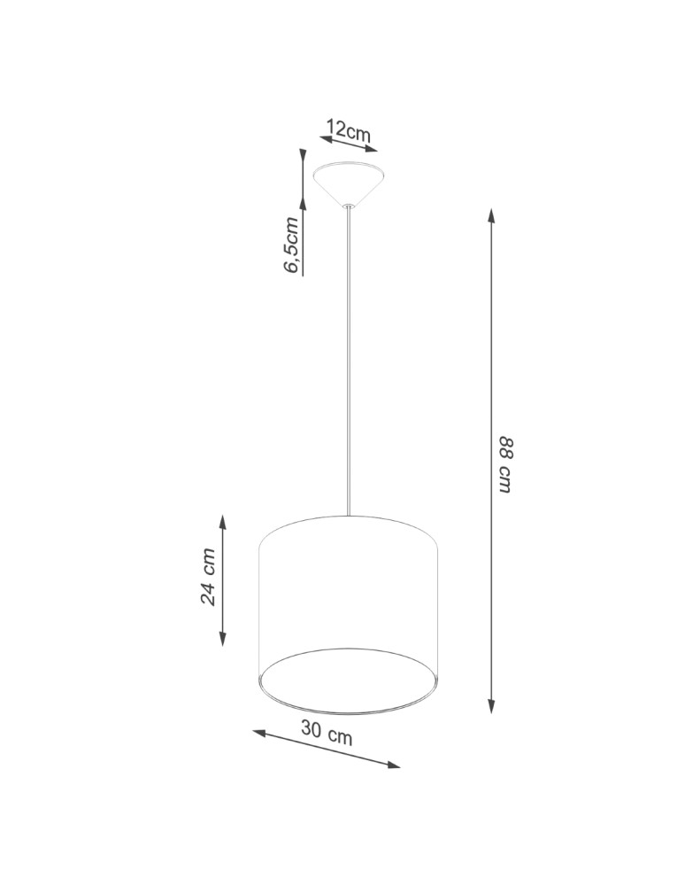 Pendant lamps - Sollux NOVA 30 pendant lamp black SL.1405 - product kolory-swiatla.pl 8