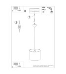 Children's pendant lamps - Sollux UNICORN 30 pendant lamp SL.1412 - product 5