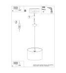 Children's pendant lamps - Sollux PRINCESS 40 pendant lamp SL.1415 - product 5