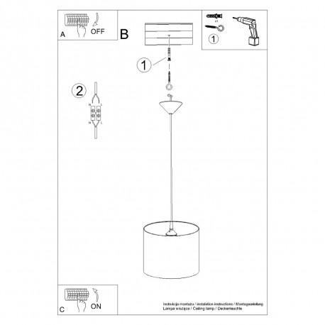 Sollux Lampa wisząca CAT 30 SL.1418