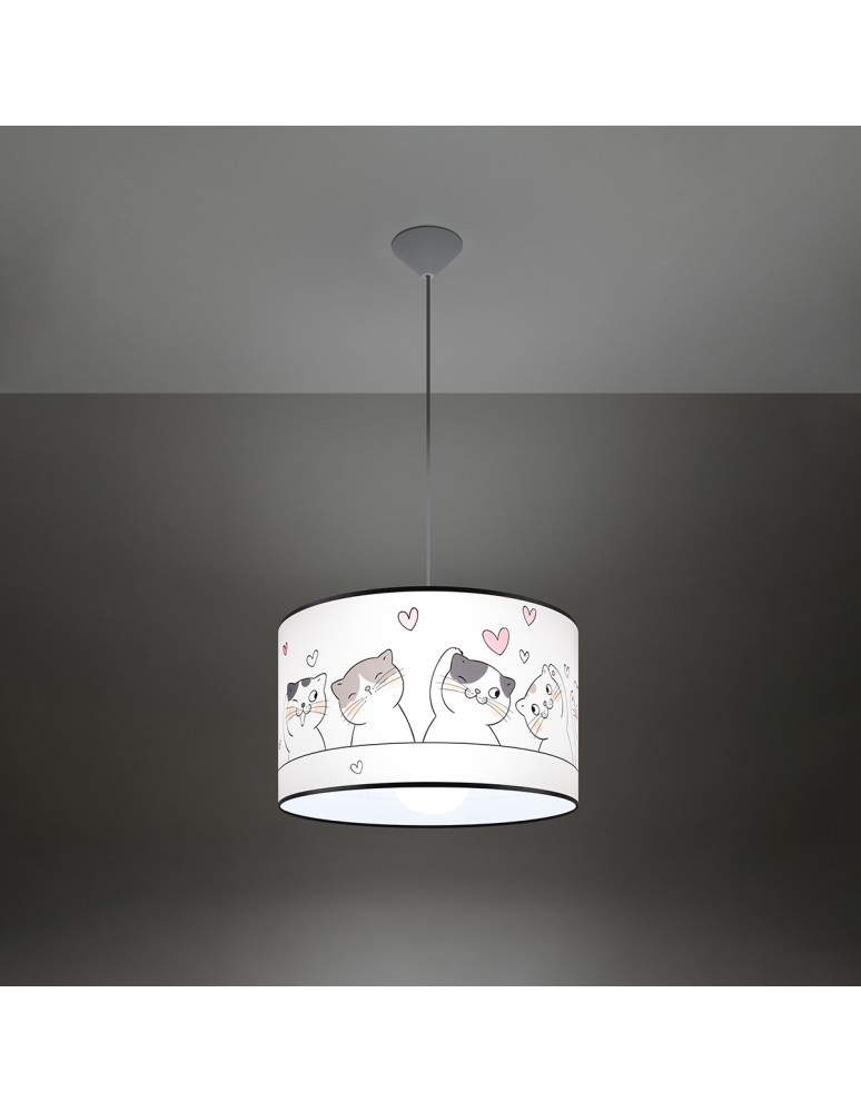 Children's pendant lamps - Sollux CAT 40 pendant lamp SL.1419 - product kolory-swiatla.pl 3