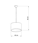Children's pendant lamps - Sollux FOOTBALL B 40 pendant lamp SL.1427 - product 4