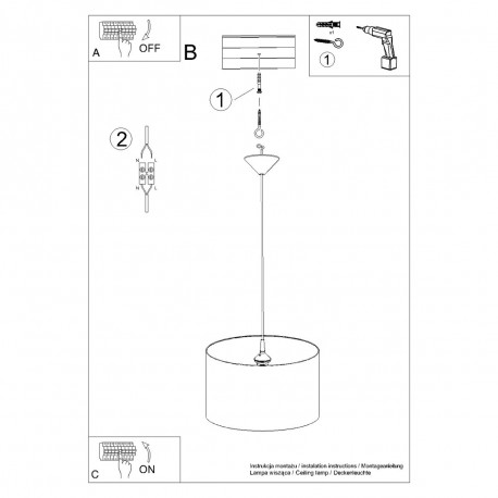 Sollux Lampa wisząca FOOTBALL B 40 SL.1427