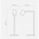 Astro Ascoli Desk Stołowa 1x6W Max LED GU10 Biały Mat 1286016