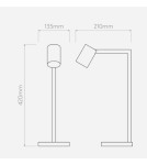 Reading table lamps - Astro Ascoli Desk Table 1x6W Max LED GU10 White Matte 1286016 - product 2