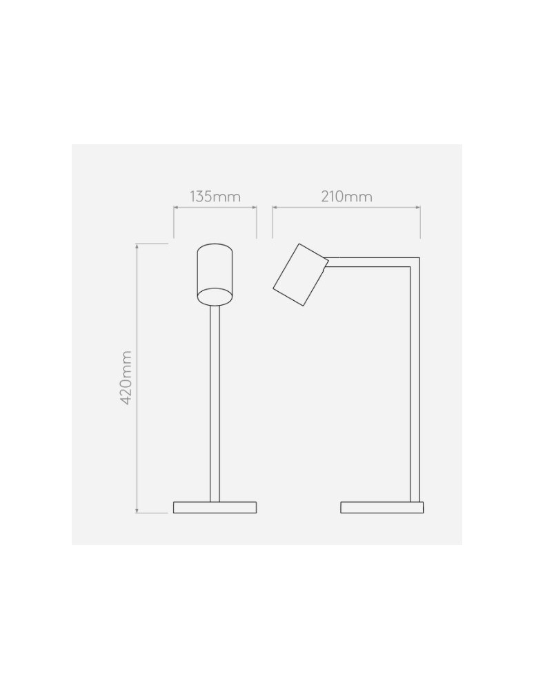 Reading table lamps - Astro Ascoli Desk Table 1x6W Max LED GU10 White Matte 1286016 - product kolory-swiatla.pl 2