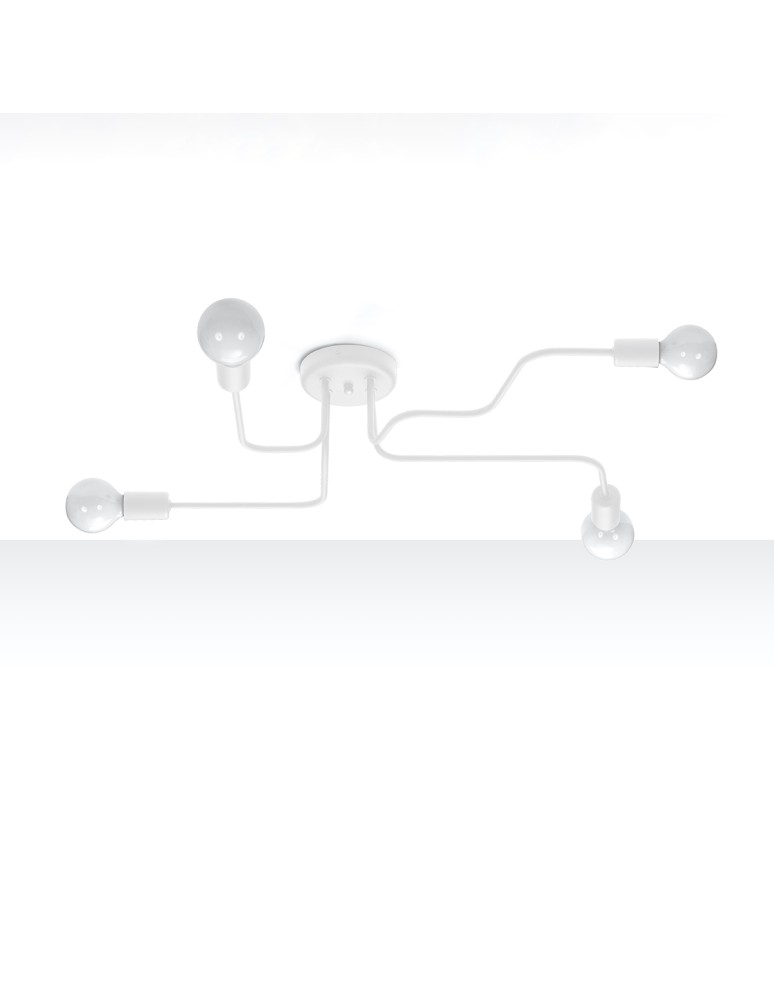 Ceiling lamps - Sollux Chandelier VECTOR 4 white SL.1442 - product kolory-swiatla.pl 2