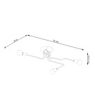 Ceiling lamps - Sollux Chandelier VECTOR 4 white SL.1442 - product 4
