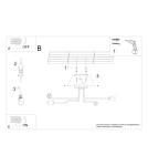 Ceiling lamps - Sollux Chandelier VECTOR 4 white SL.1442 - product 5
