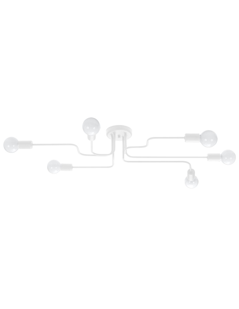 Ceiling lamps - Sollux Chandelier VECTOR 6 white SL.1443 - product kolory-swiatla.pl 1