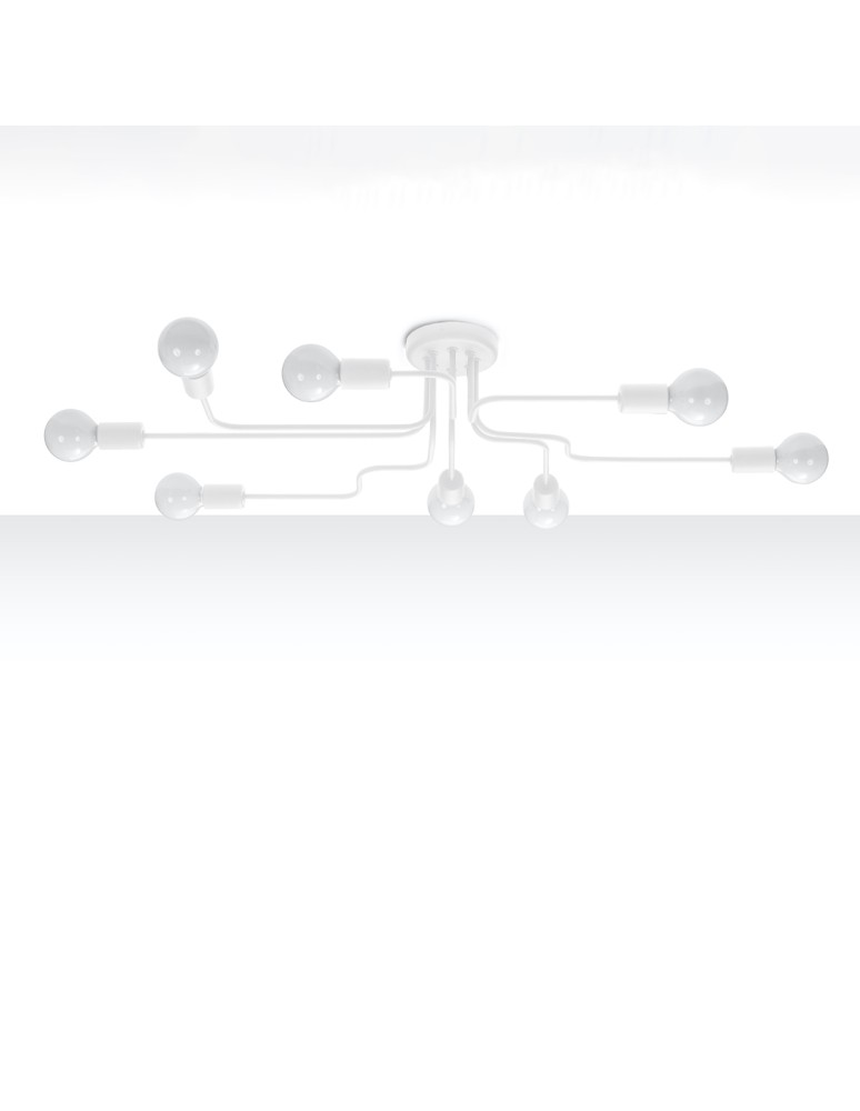Ceiling lamps - Sollux Chandelier VECTOR 8 white SL.1444 - product kolory-swiatla.pl 2