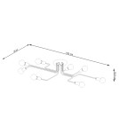 Ceiling lamps - Sollux Chandelier VECTOR 8 white SL.1444 - product 4