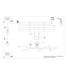 Ceiling lamps - Sollux Chandelier VECTOR 8 white SL.1444 - product 5