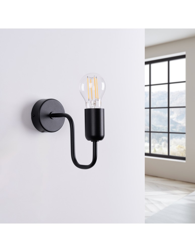 Wall lamps - Sollux Wall lamp VECTOR black SL.1445 - product kolory-swiatla.pl 2