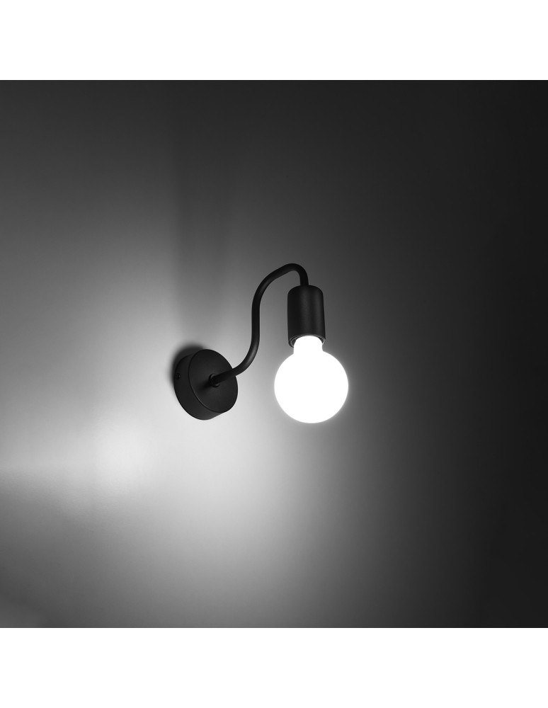 Wall lamps - Sollux Wall lamp VECTOR black SL.1445 - product kolory-swiatla.pl 5