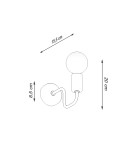 Wall lamps - Sollux Wall lamp VECTOR black SL.1445 - product 6