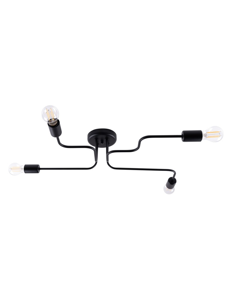 Ceiling lamps - Sollux Chandelier VECTOR 4 black SL.1446 - product kolory-swiatla.pl 1