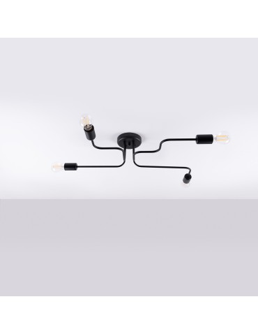 Sollux Chandelier VECTOR 4 black SL.1446 - product 2